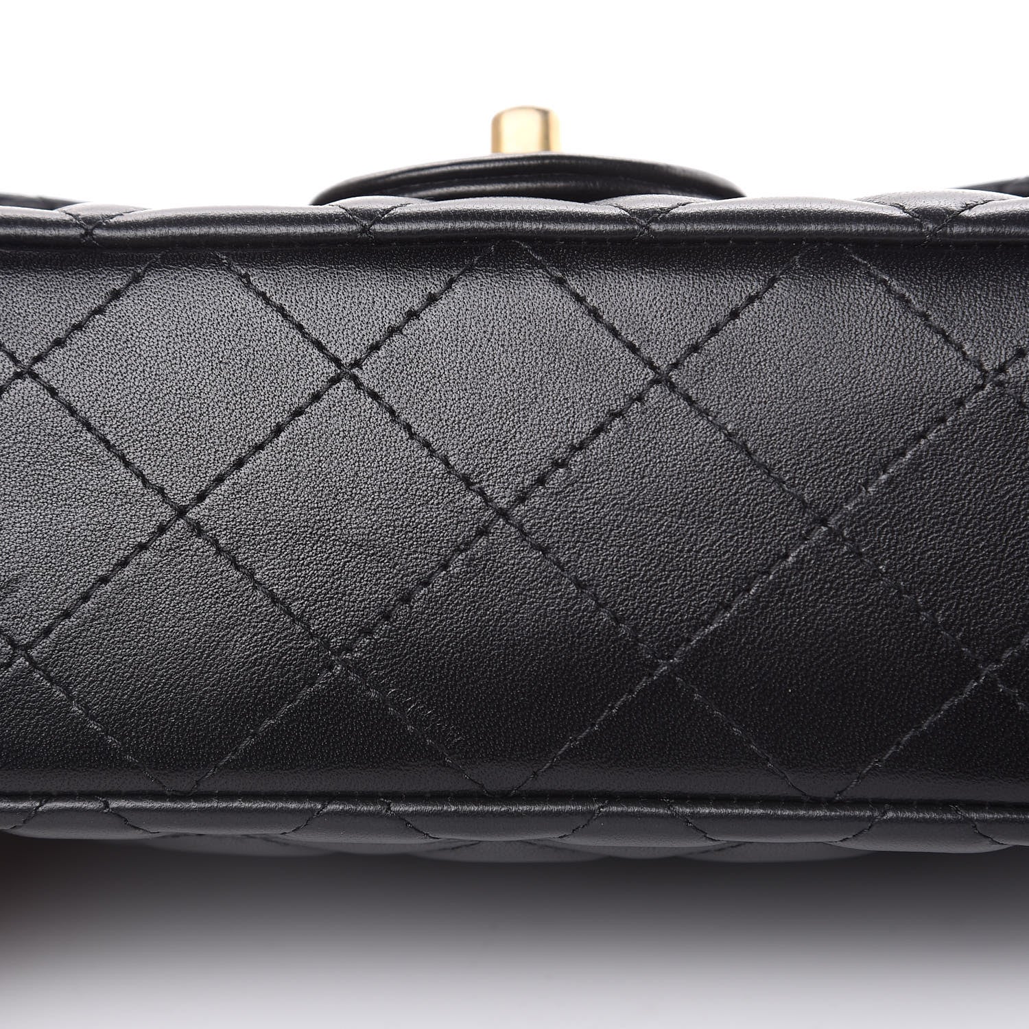Chanel Lambskin Quilted Mini Rectangular Flap Black 10 of 12