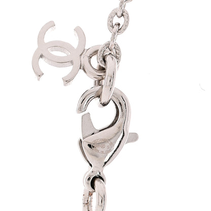 Chanel Metal Bird House Lanyard Necklace Silver 4 of 6