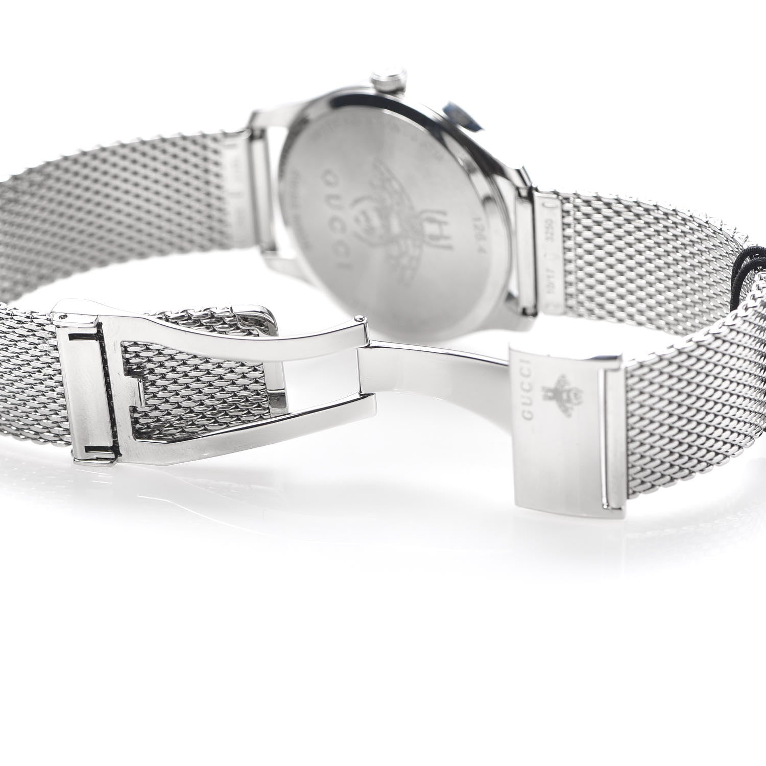 Gucci Stainless Steel Mother of Pearl 36mm G-Timeless Charm Quartz Watch 6 of 7