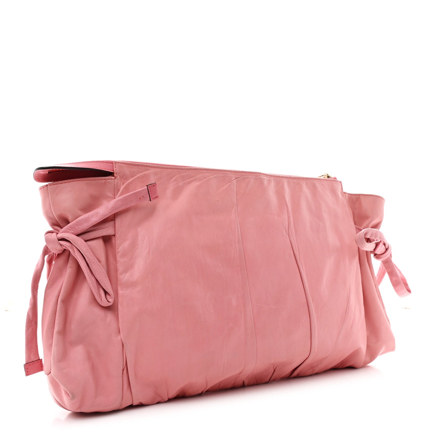 Calfskin Hysteria Clutch Pink