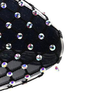 Saint Laurent Mesh Crystal 68 Knee High Boots 40 Black 7 of 8