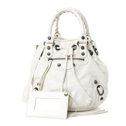 Balenciaga Agneau Classic Hardware Mini Pompon Ivory 1 of 14