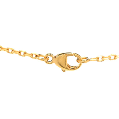 Hermes Lacquered Gold Mini Pop H Pendant Necklace White 5 of 8