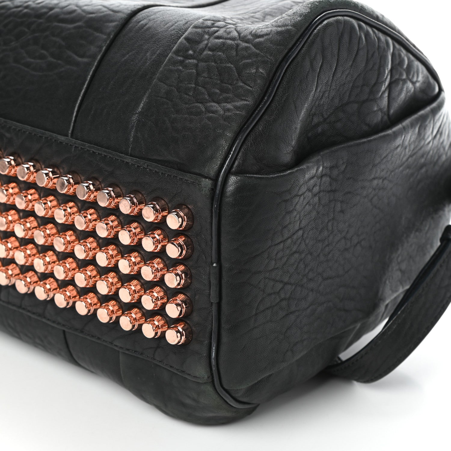 Alexander Wang Pebbled Lambskin Rocco Black Rose Gold Hardware 9 of 9