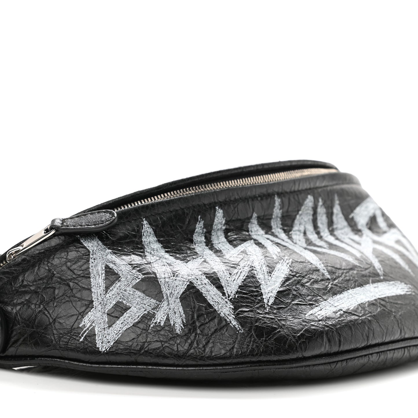 Agneau Arena Graffiti All Over XS Souvenir Belt Bag Black White