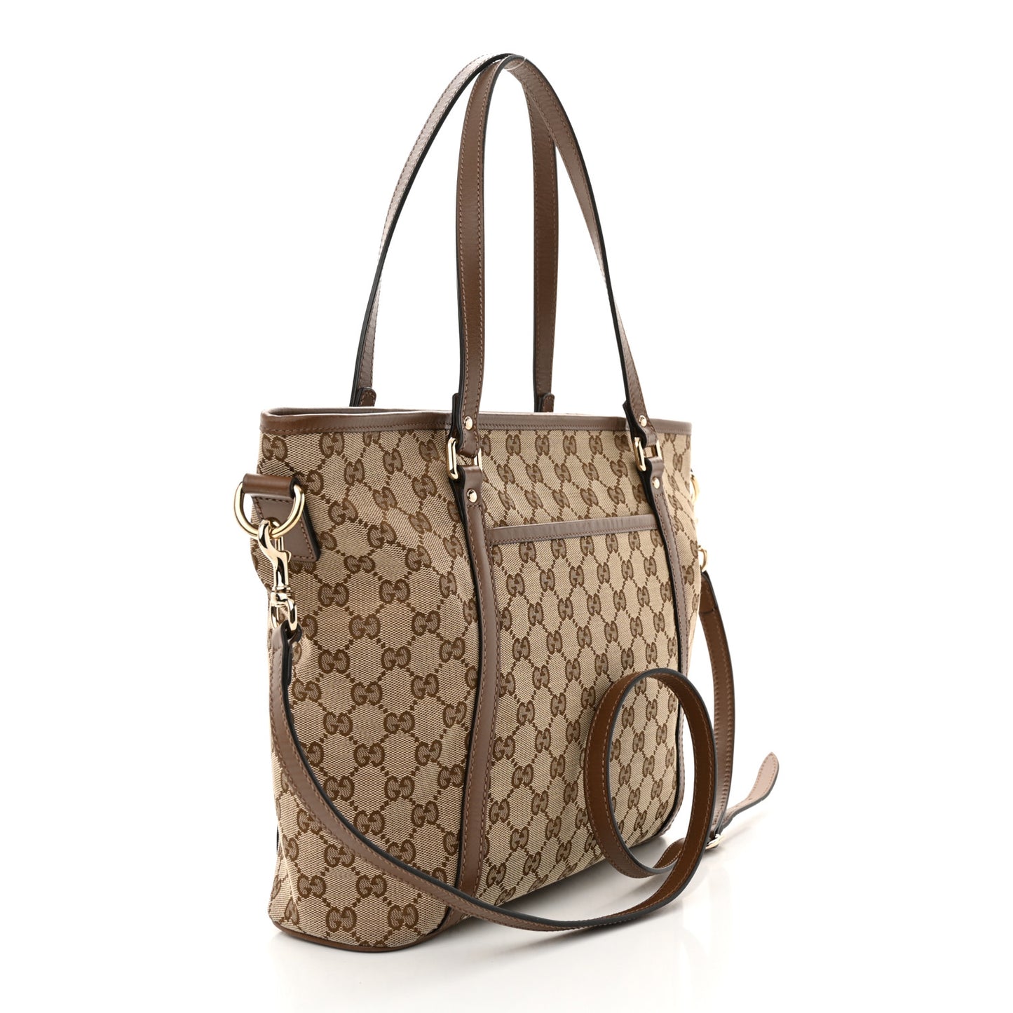 GG Supreme Monogram Medium Joy Tote Brown