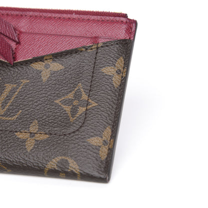 Louis Vuitton Monogram Zipped Card Holder Fuchsia 10 of 10