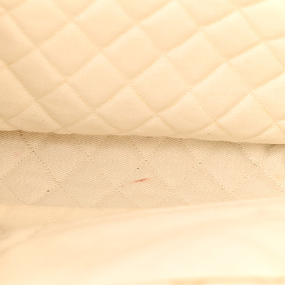 Chanel Goatskin Perforated Large CC Tote White 12 of 16