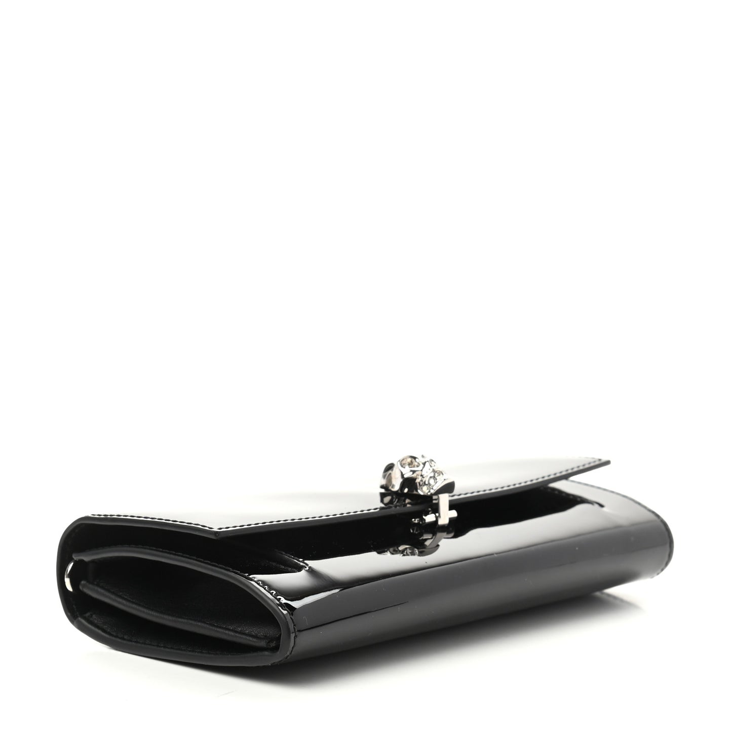 Patent Skull Wallet on Chain Black