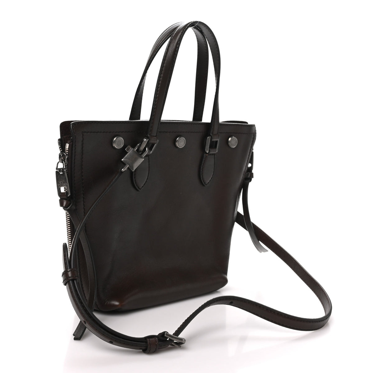 Tempesta Calfskin Atene Shopping Bag Brown
