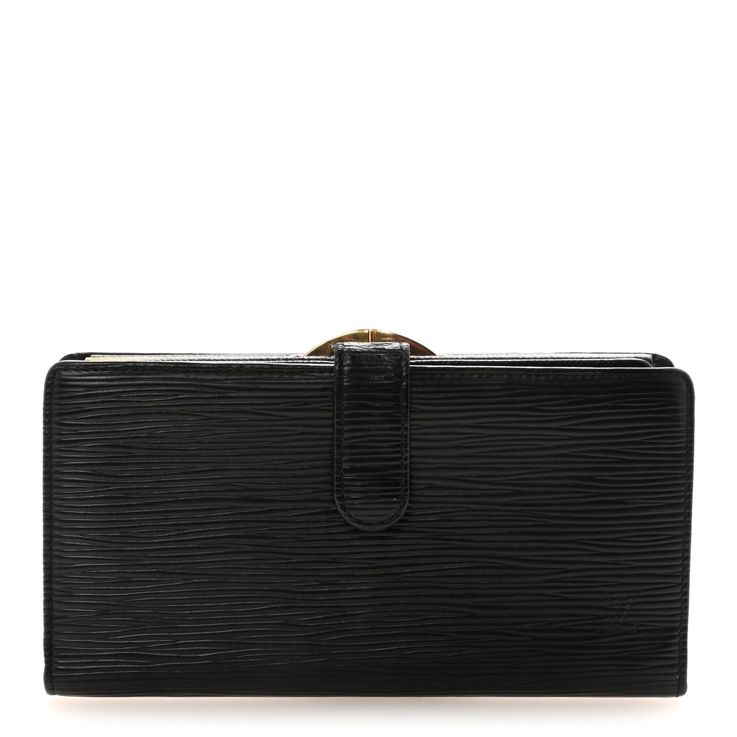Epi Viennois Continental French Purse Wallet Black