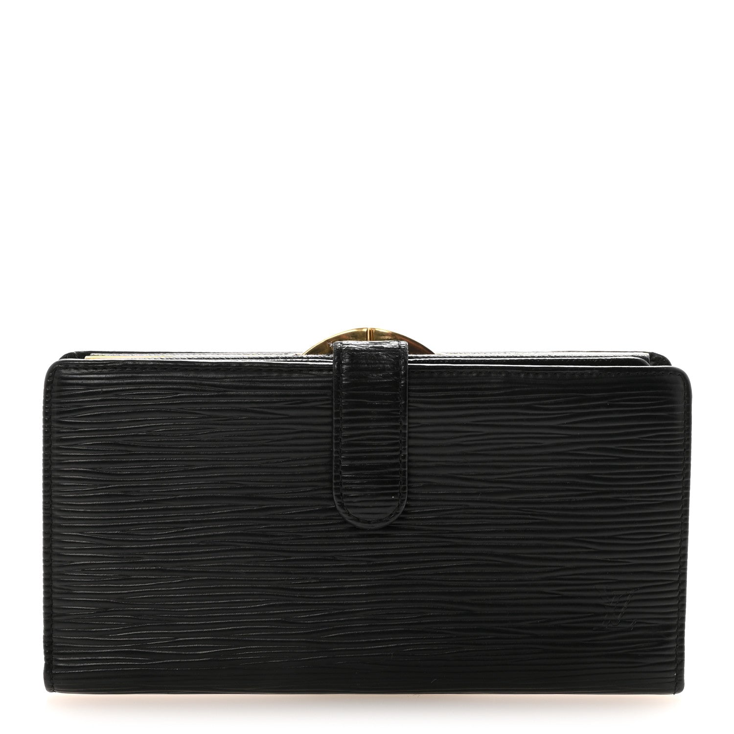 Louis Vuitton Epi Viennois Continental French Purse Wallet Black 1 of 6