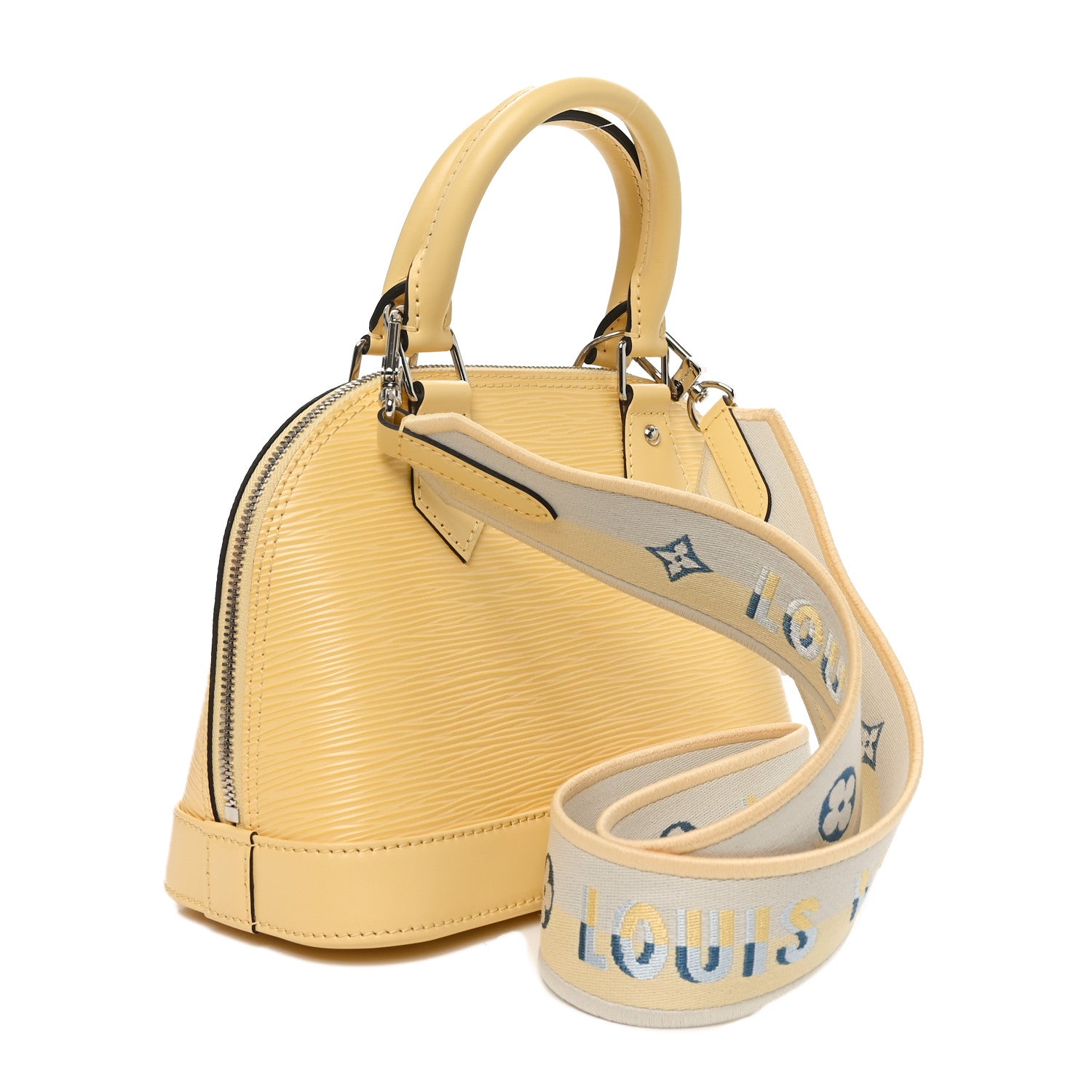 Louis Vuitton Epi Jacquard Alma BB Jaune Plume 3 of 10
