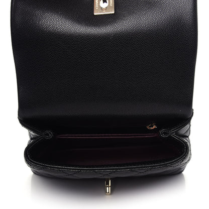 Chanel Caviar Quilted Extra Mini Coco Handle Flap Black 5 of 10