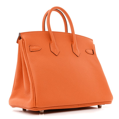 Hermes Togo Birkin 25 Orange 3 of 11
