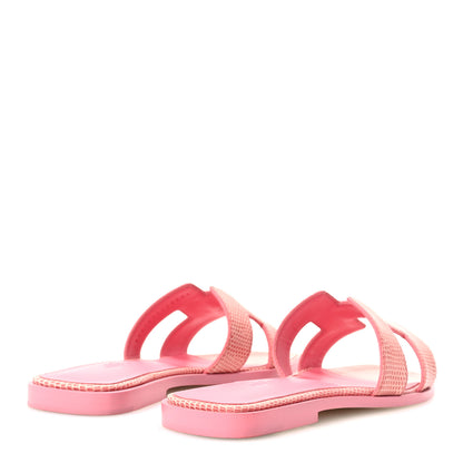 Hermes Lizard Oran Sandals 36 Pavot 5 of 9