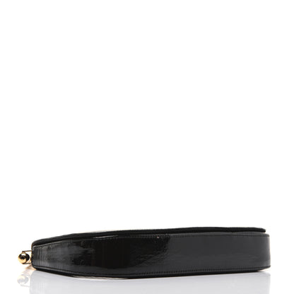 Christian Dior Patent Trotter Maris Pearl Shoulder Bag Black 4 of 26