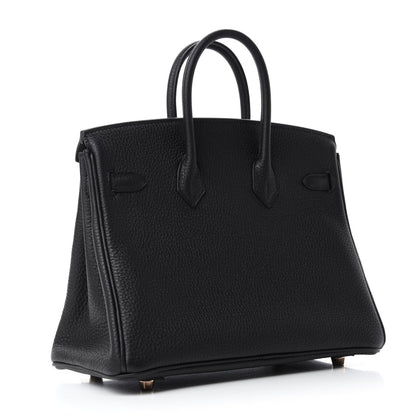 Hermes Togo Birkin 25 Black 3 of 11