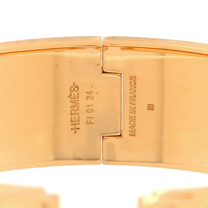 Hermes Enamel Wide Clic Clac H Bracelet PM White 4 of 4