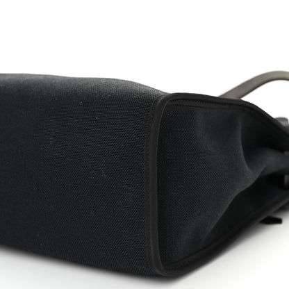Hermes Military Toile Vache Hunter Herbag Zip PM 31 Black 11 of 13