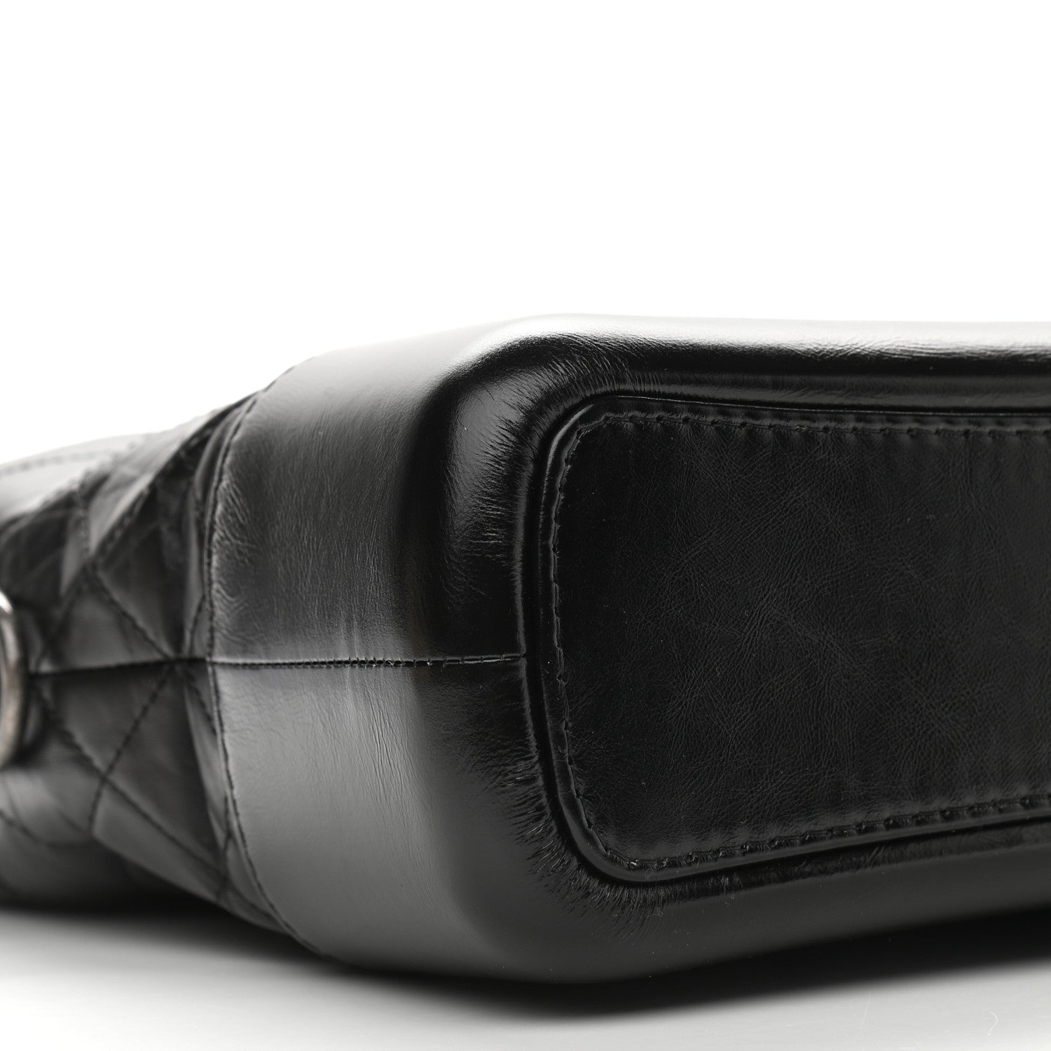 Chanel Aged Calfskin Quilted Medium Gabrielle Hobo Black 8 of 11