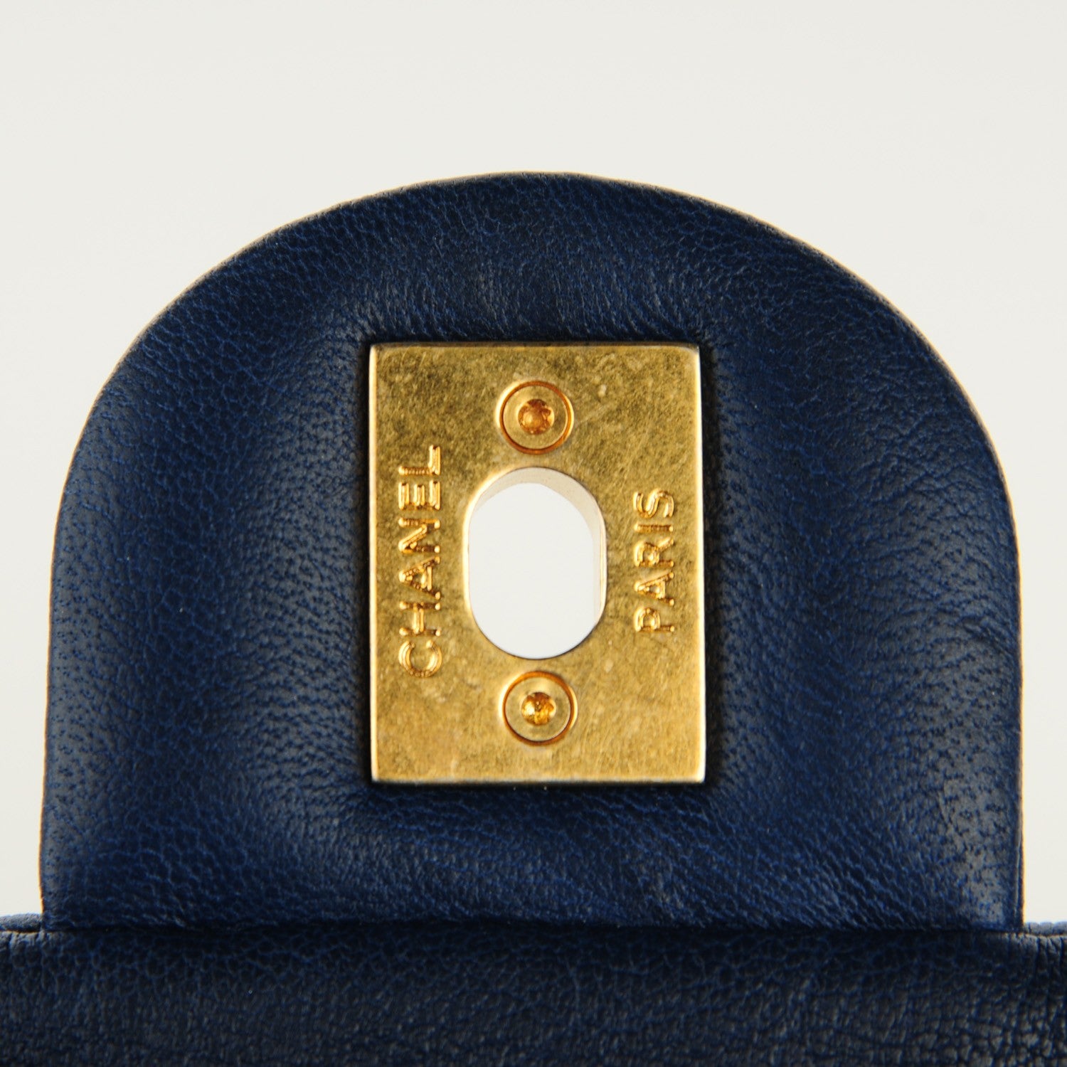 Chanel Lambskin Chevron Quilted Small Flap Navy Blue 5 of 8