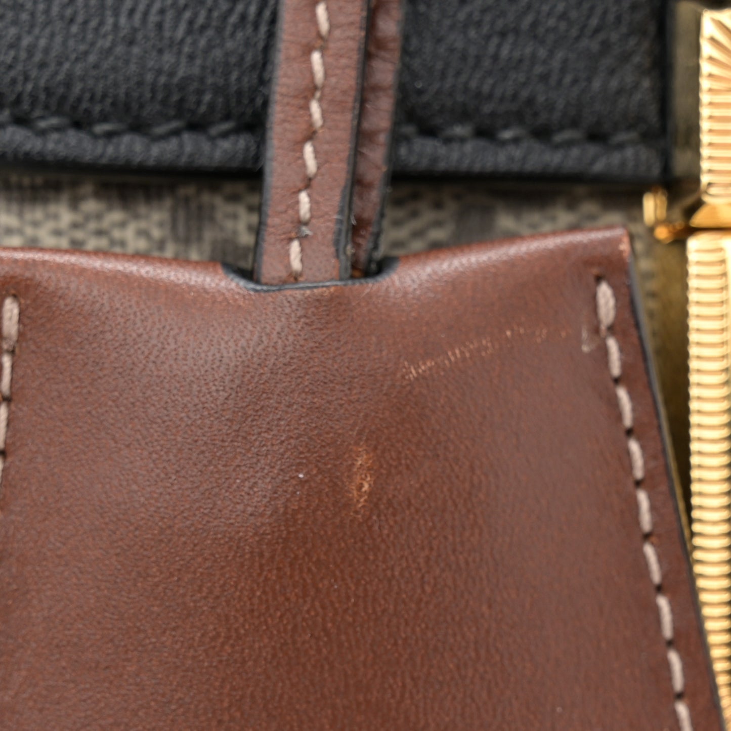 GG Supreme Monogram New Sakai Lux Calfskin Mini Padlock Flap Pocket Shoulder Bag Beige Ebony Black Cuir