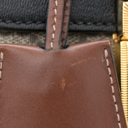 Gucci GG Supreme Monogram New Sakai Lux Calfskin Mini Padlock Flap Pocket Shoulder Bag Beige Ebony Black Cuir 12 of 14