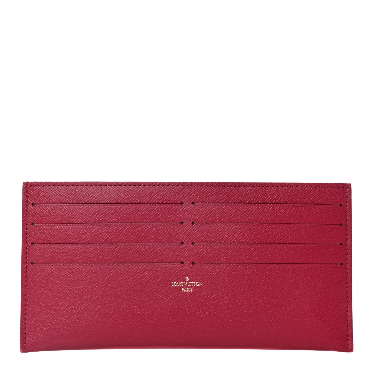 Calfskin Felicie Card Holder Insert Fuchsia