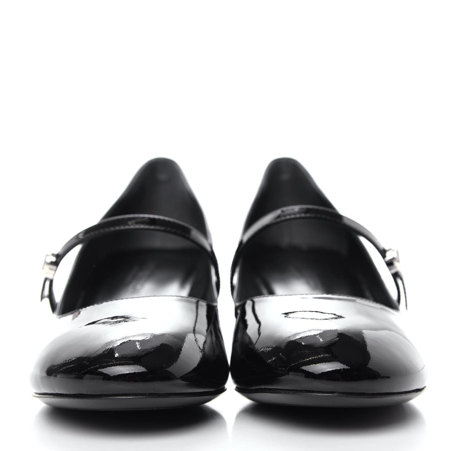 Louis Vuitton Patent Uniformes Silhouette 40mm Pumps 38 Black 2 of 11