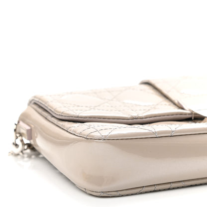 Christian Dior Patent Cannage New Lock Pouch Grey 9 of 10