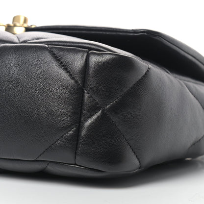 Chanel Lambskin Quilted Medium Chanel 19 Flap Black 9 of 10