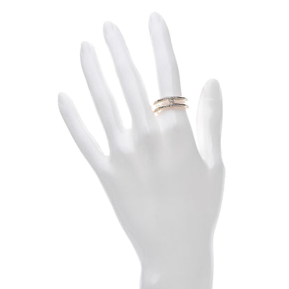 David Yurman 18K Yellow Gold Diamond 6.5mm Continuance Band Ring 54 7 2 of 4