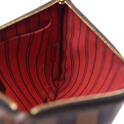 Louis Vuitton Damier Ebene Neverfull MM GM Pochette 7 of 13