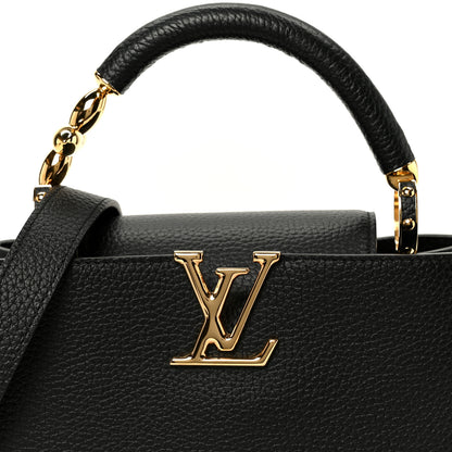 Louis Vuitton Taurillon Embellished Flower Handle Capucines BB  Black 7 of 9
