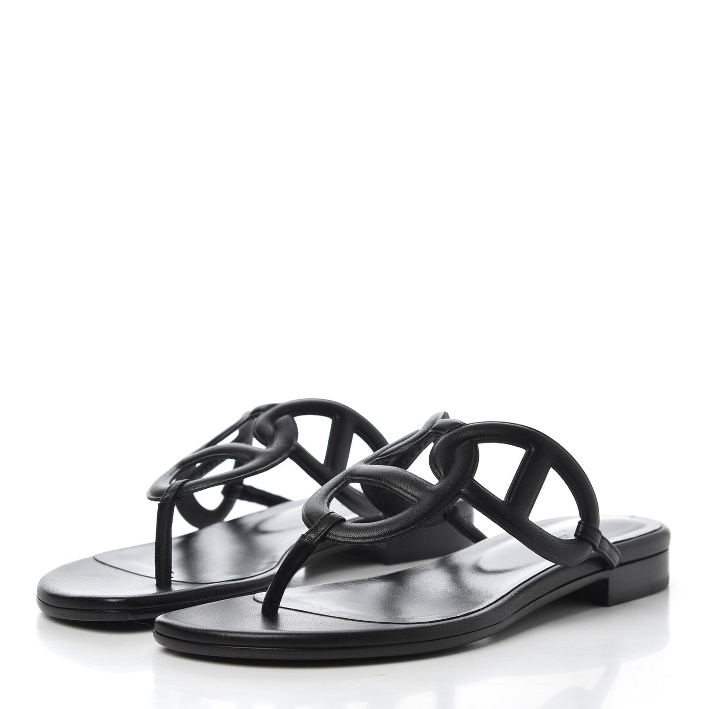 Nappa Womens Beach Sandals 37 Black