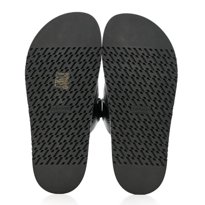 Hermes Calfskin Womens Chypre Sandals 38 Black 5 of 9