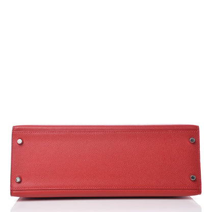 Hermes Epsom Kelly Sellier 32 Rouge Casaque 7 of 38