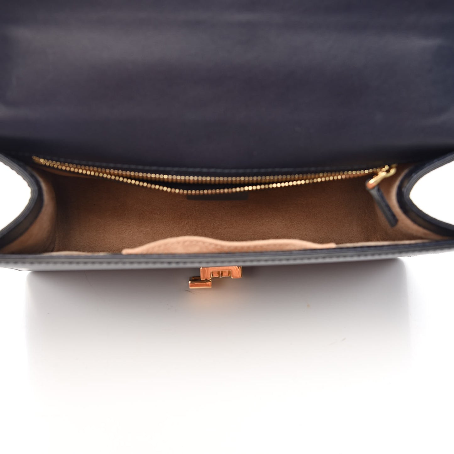 Vitello Fontanella Web Small Sylvie Shoulder Bag Blue Agata