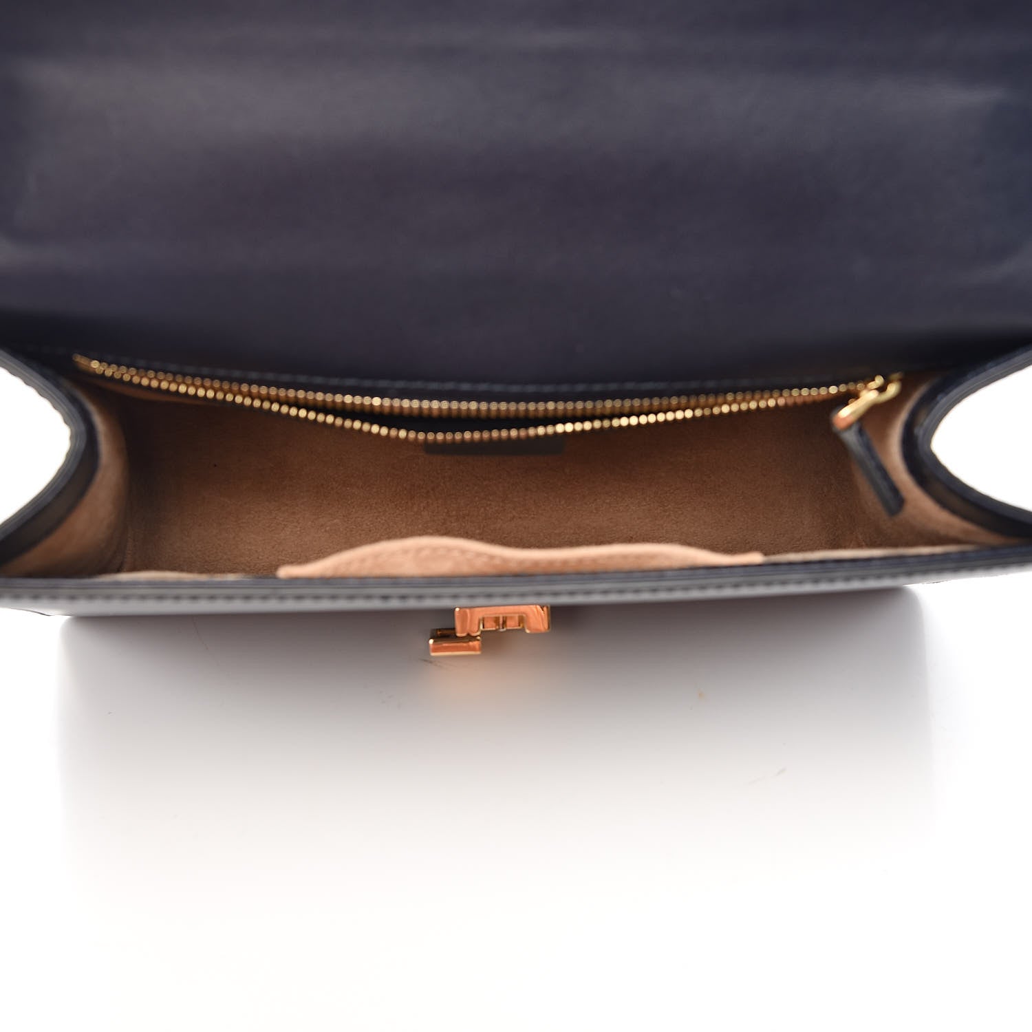 Gucci Vitello Fontanella Web Small Sylvie Shoulder Bag Blue Agata 5 of 20