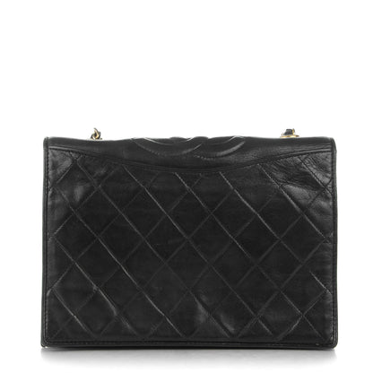 Chanel Lambskin Quilted CC Small Single Flap Black 1 of 10