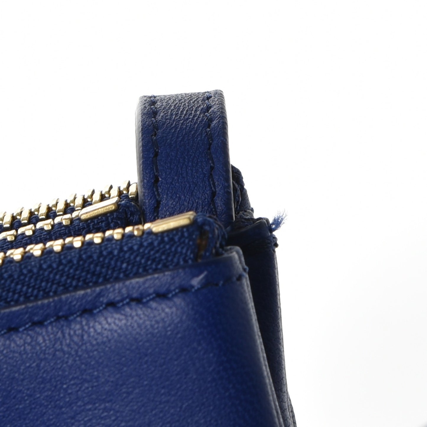 Lambskin Large Trio Crossbody Bag Indigo
