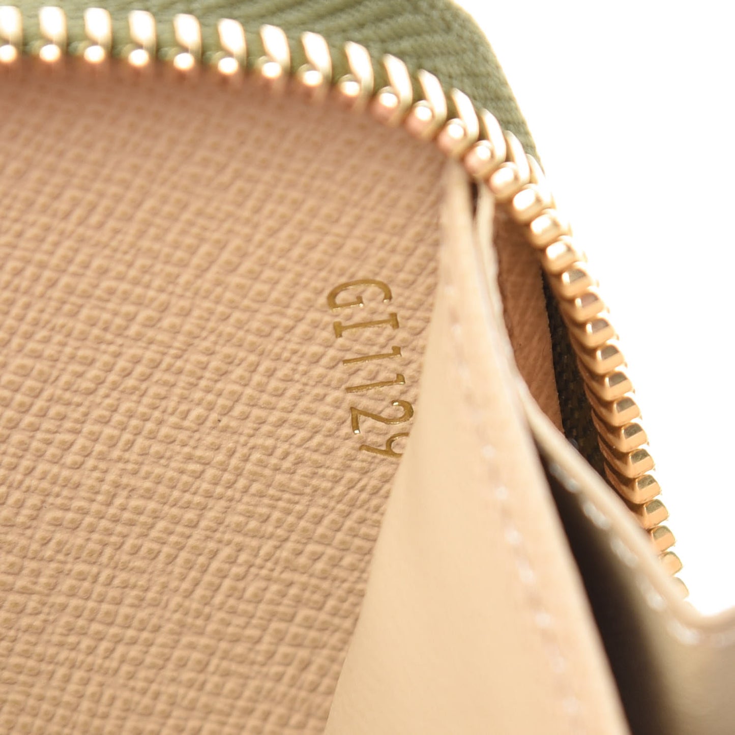 Monogram Giant Zippy Wallet Kaki White