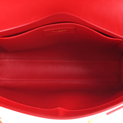 Saint Laurent Smooth Calfskin Manhattan Shoulder Bag Rouge Eros 5 of 12