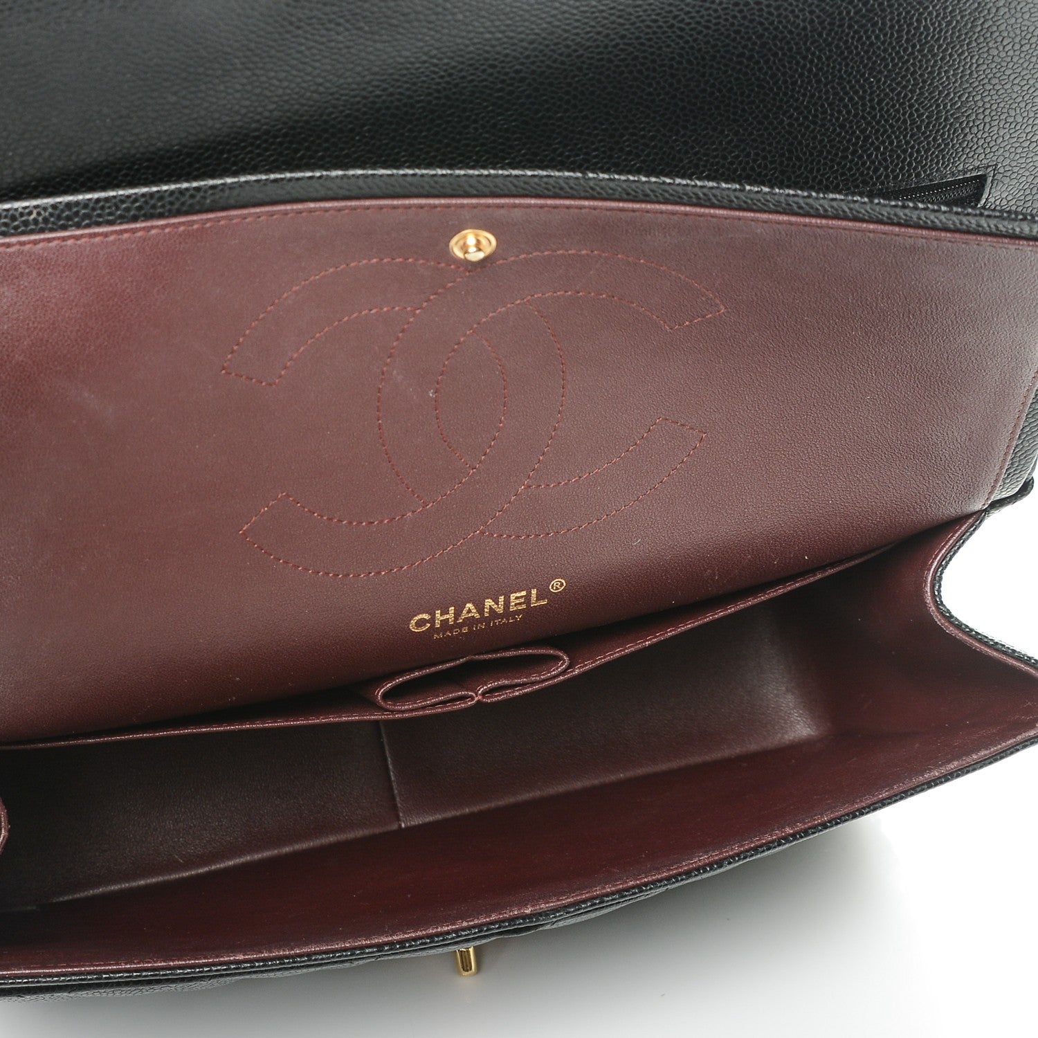 Chanel Caviar Quilted Jumbo Double Flap Black 5 of 7