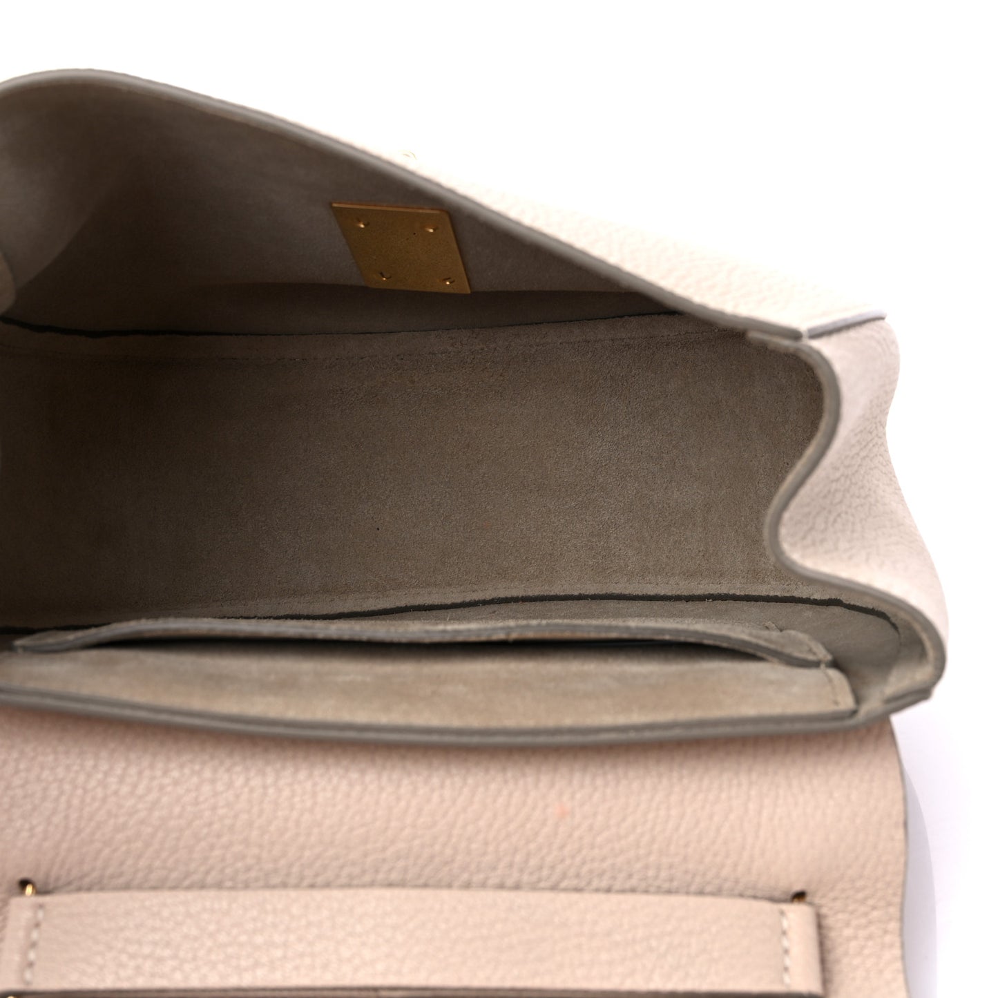 Grained Lambskin Drew Shoulder Bag Cement Pink