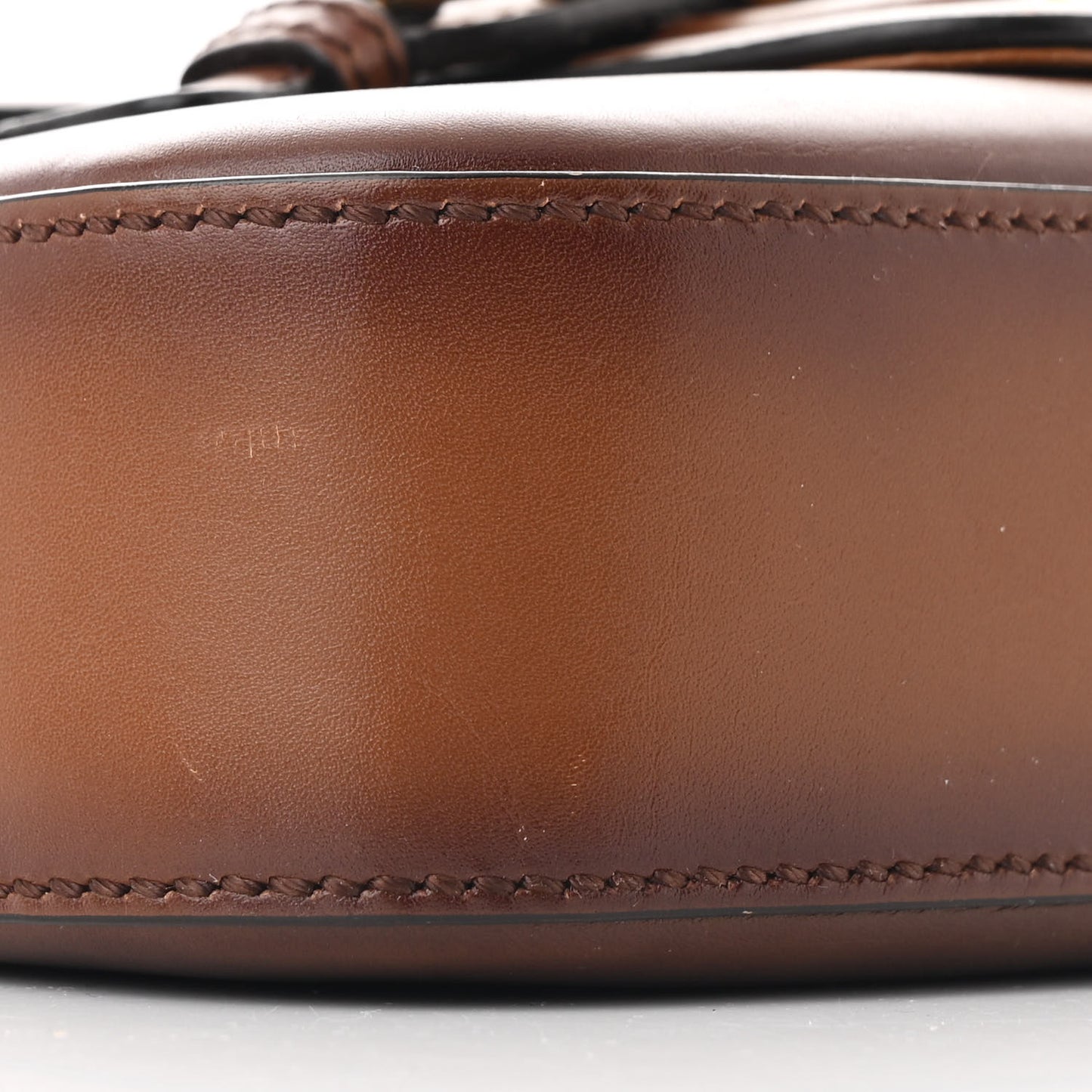 Calfskin Small Lady Web Shoulder Bag Cuir