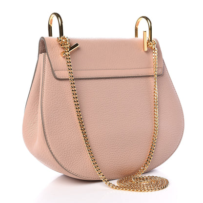 Chloe Grained Lambskin Drew Shoulder Bag Cement Pink 3 of 9