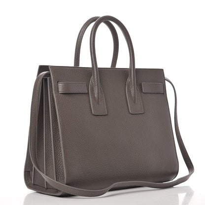 Saint Laurent Grained Calfskin Small Sac De Jour Dark Anthracite 4 of 8