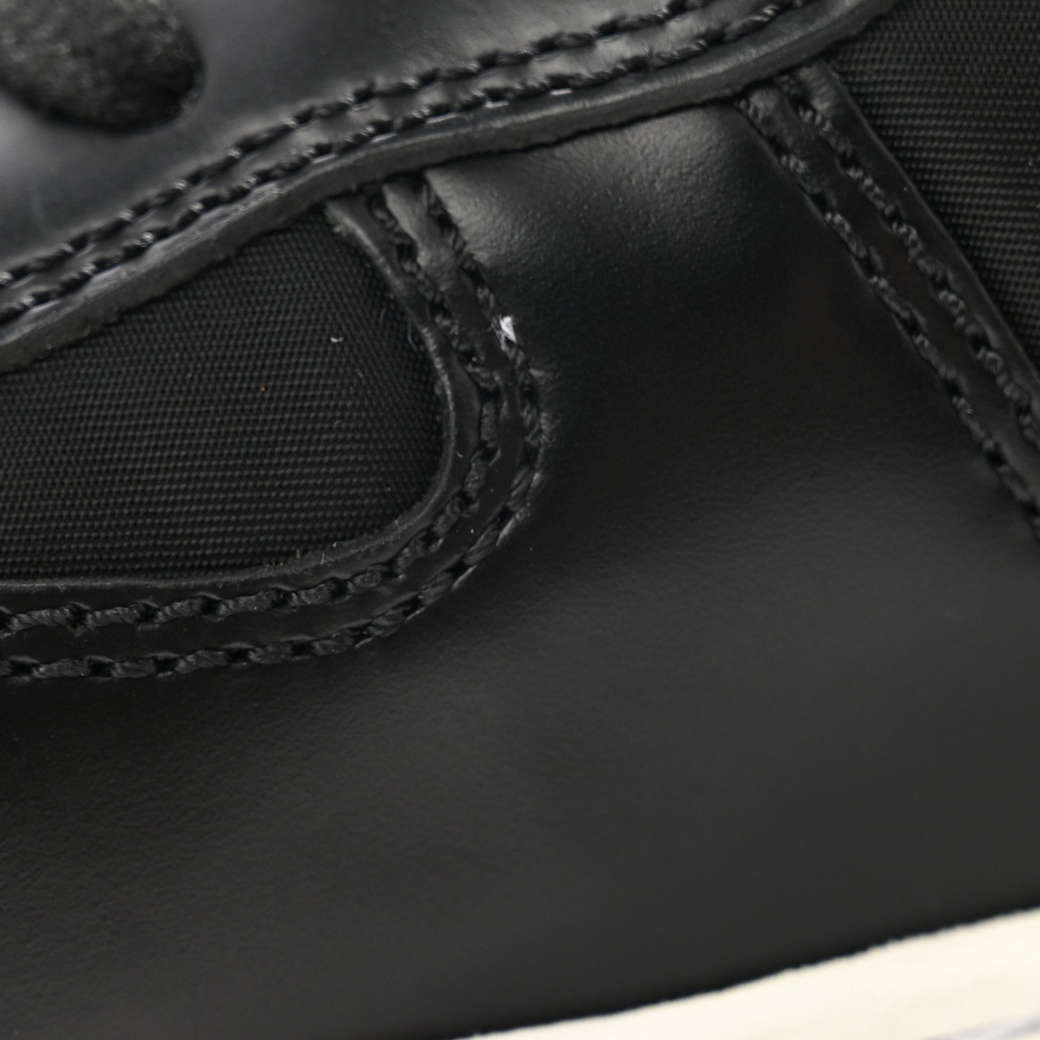 Prada Spazzolato Rois Re-Nylon Triangle Logo Womens High Top Sneakers 39 Black 9 of 11